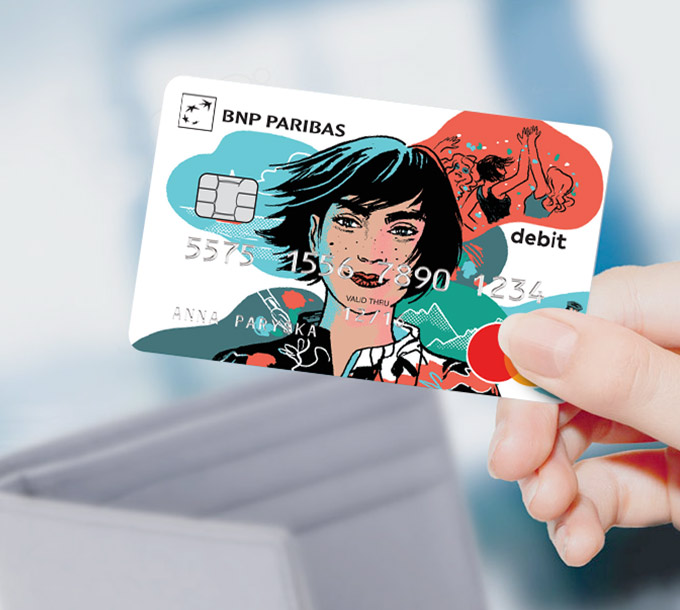 Kobieca karta debetowa
