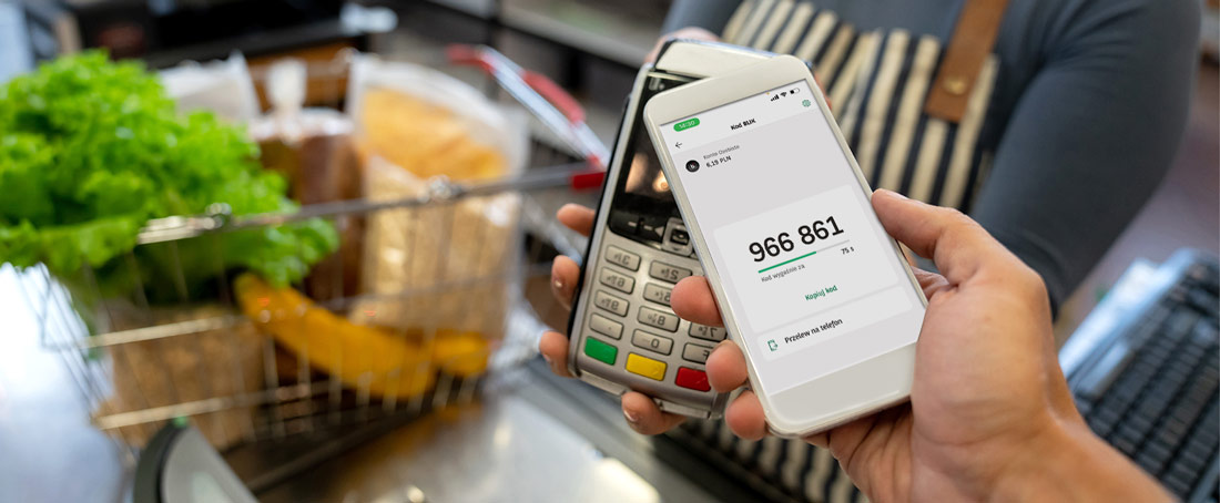 płatność BLIKIEM w sklepie stacjonarnym