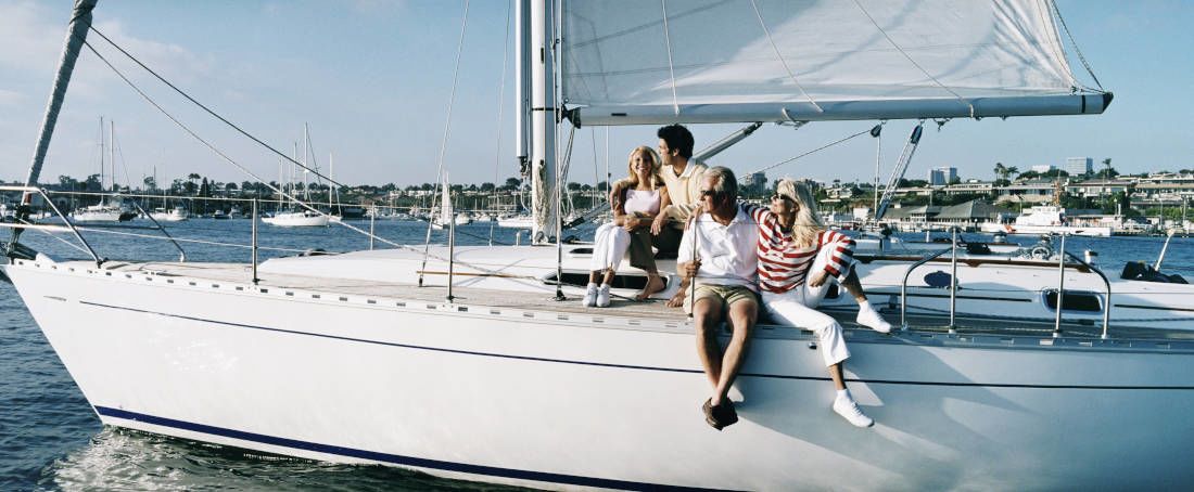 Rodzina na jachcie