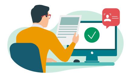 ikona dwóch osób rozmawiających o danych osobowych