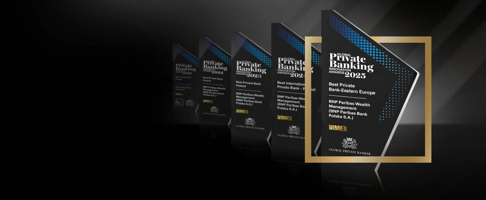 statuetka nagrody global private banking