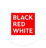 logo black red white