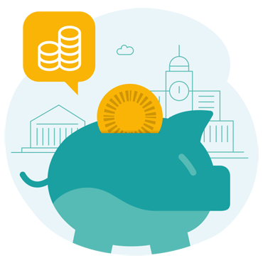 grafika świnki skarbonki