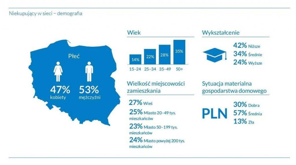 Niekupujący w sieci - demografia