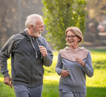 szczęśliwa para seniorów