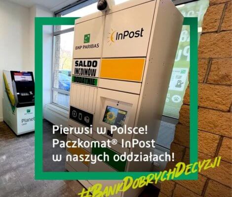 Paczkomaty w oddziałach Banku BNP Paribas