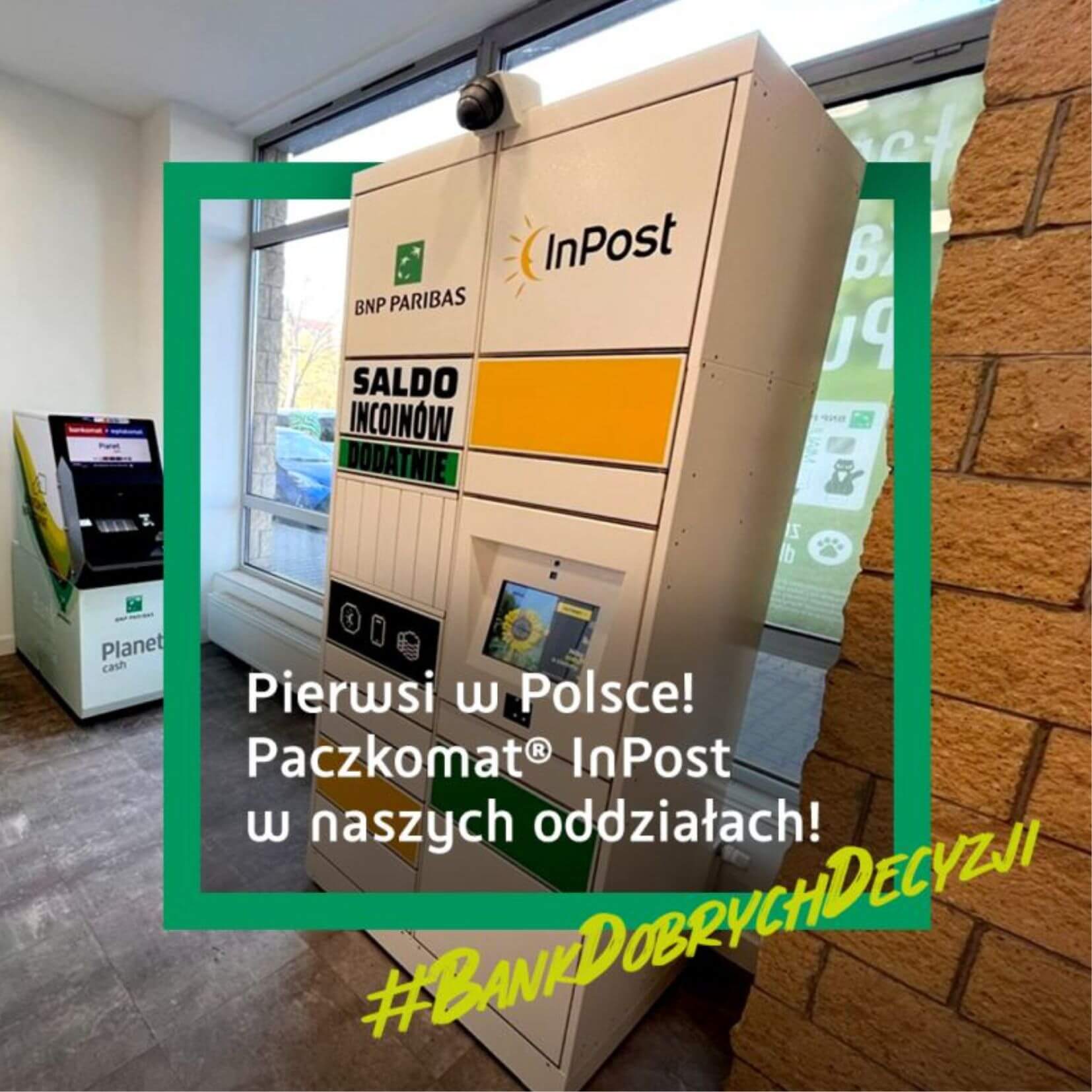 Łączymy siły z InPost! Maszyny Paczkomat® InPost już dostępne w naszych oddziałach