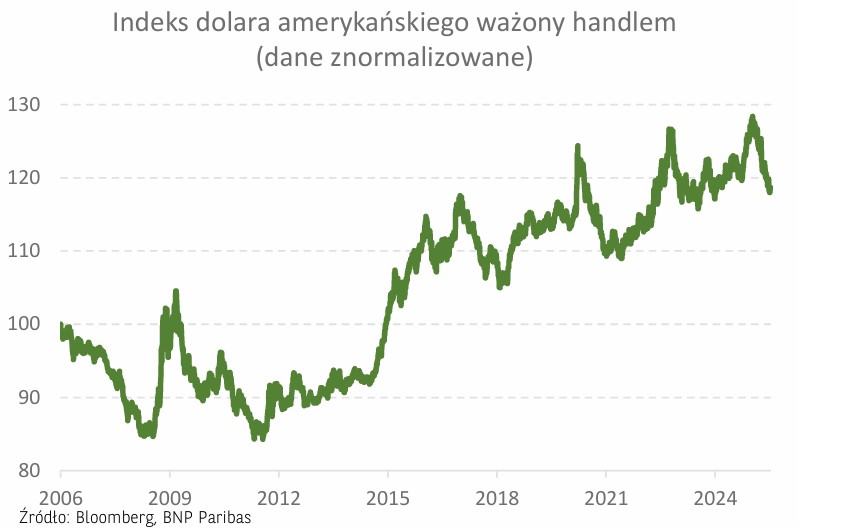 indeks dolara ważony handlem - 16.07.2025
