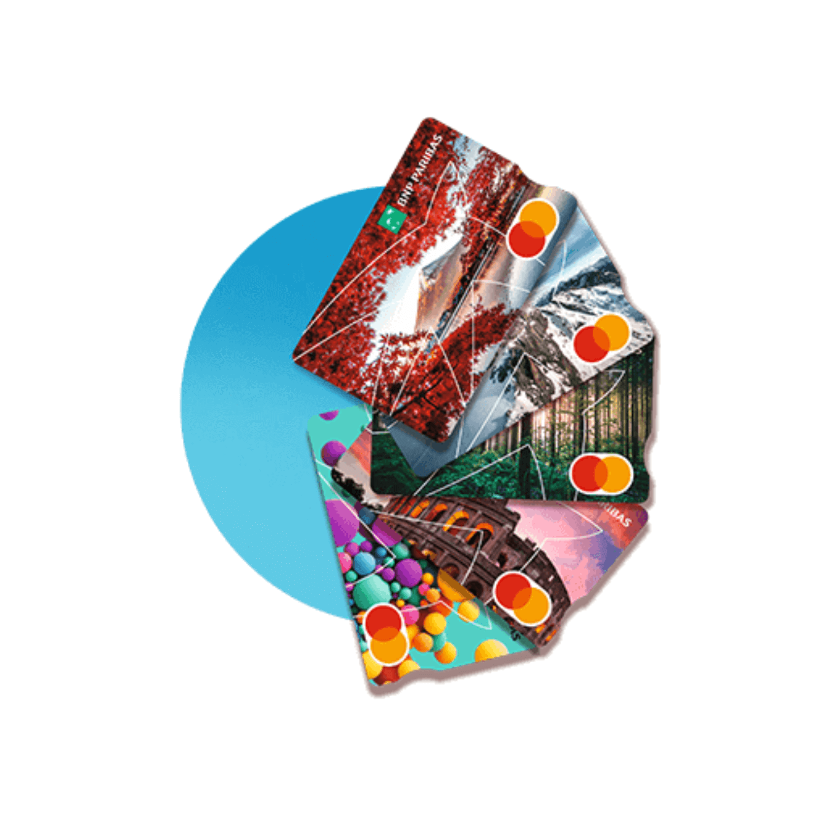 31 wzorów do wyboru! Wybierz wizerunek swojej karty płatniczej w Banku BNP Paribas