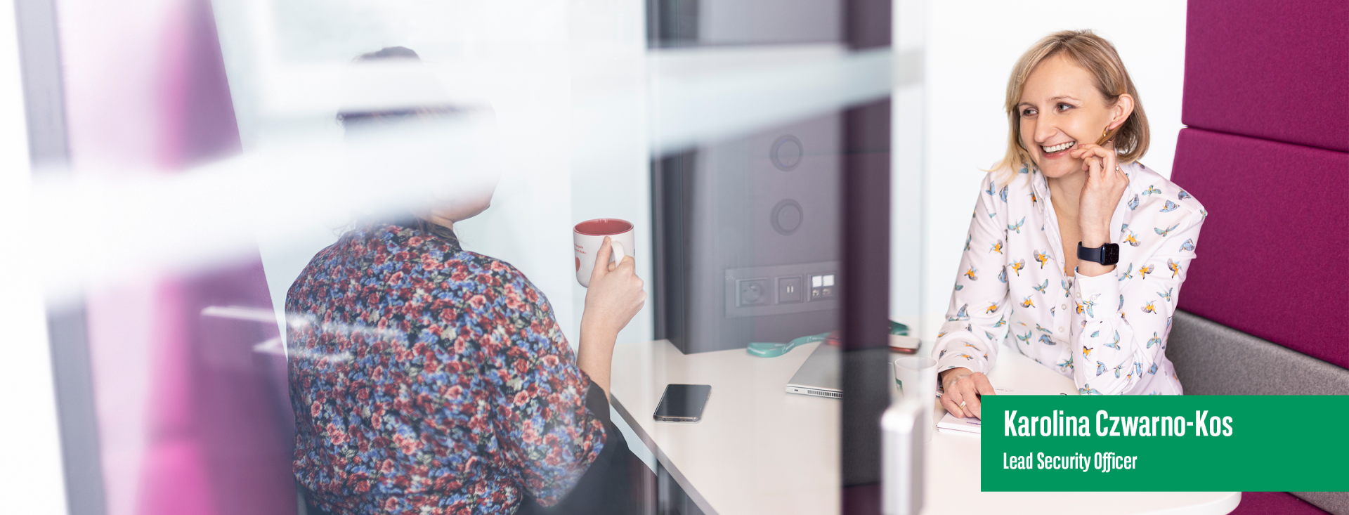Karolina, pracownik banku z obszaru IT Security.