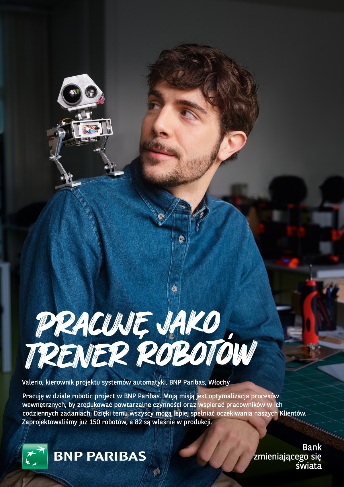 Valerio - pracownik Grupy BNP Paribas