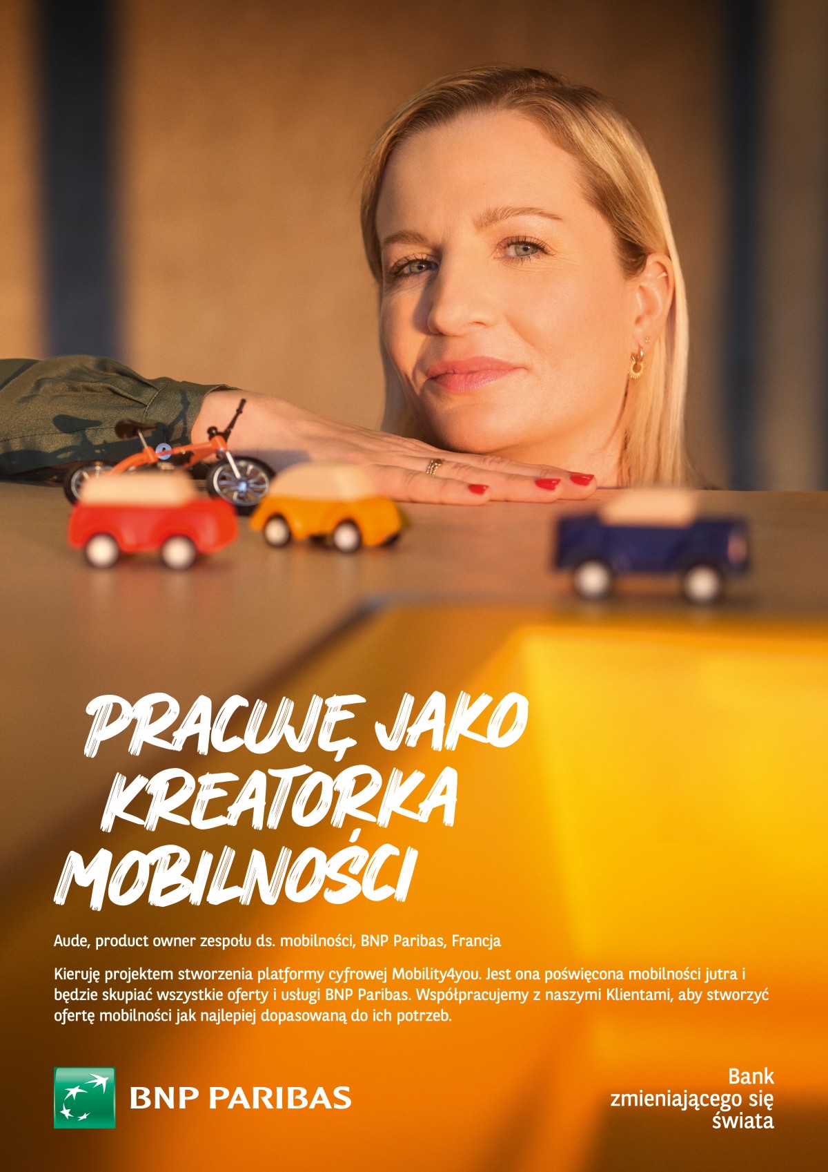 Aude - pracowniczka BNP Paribas
